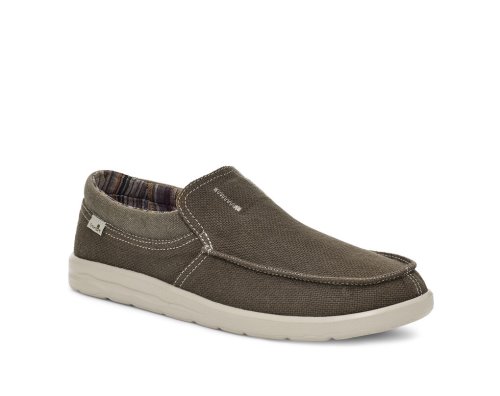 Férfi Sidewalk Surfers - Sanuk Hi Bro Lite Hemp Slip-on - Sanuk Szürke Cipő WTQOJL456